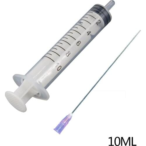 4pcs 10ML Add the Ink Tool Syringes & Blunt Needles for Hp Epson Refilling Ink Cartridge Refilling Ink Kit With 10cm Long Needle