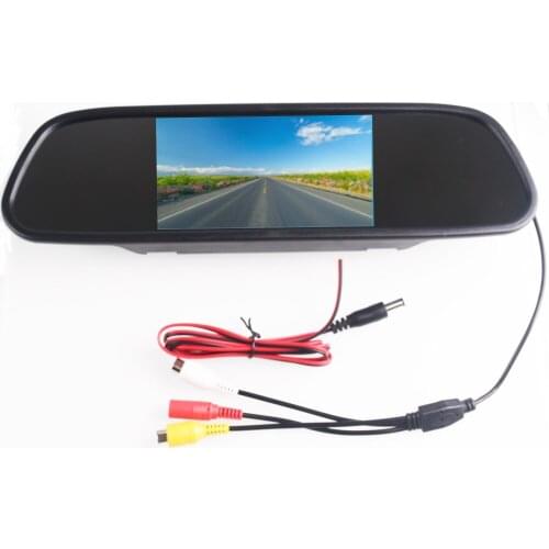 5 Inch Color TFT LCD DC 12V Car Monitor Rear View Headrest Display With 2 Channels Video Input For DVD VCD Reversing Camera