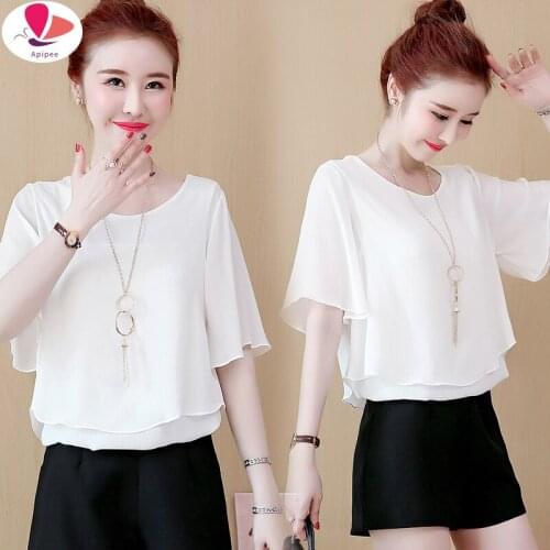 Apipee Short Sleeve Shirts For Women