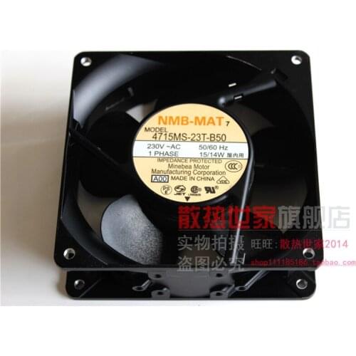 Free Shipping Wholesale NMB 4715MS-23T-B50 12cm 12038 AC 230V 15W DC cabinet cooling fan