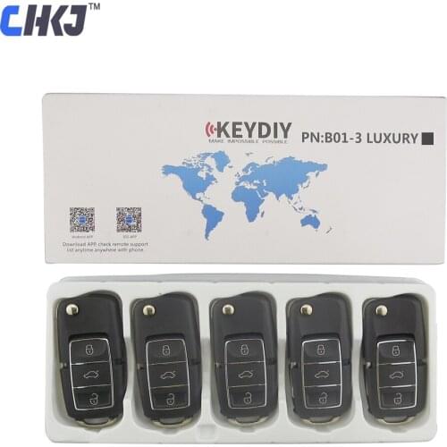 CHKJ 5pcs/lot Black B01 3 Button KD900 Remote Key For KEYDIY KD900 KD900+ KD200 URG200 Mini KD Remote Control Locksmith Supplies