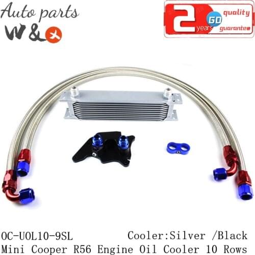 For Mini Cooper R56 One R56 Oil Cooler AN10 Engine Oil Radiator 10 Rows OC-UOL10-9SL