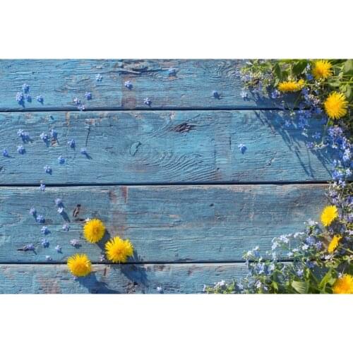 Spring Flowers Wooden Boards Photo Backdrop Floral Baby Children Portrait Phography Backgrounds For Home Decor Photo Studio