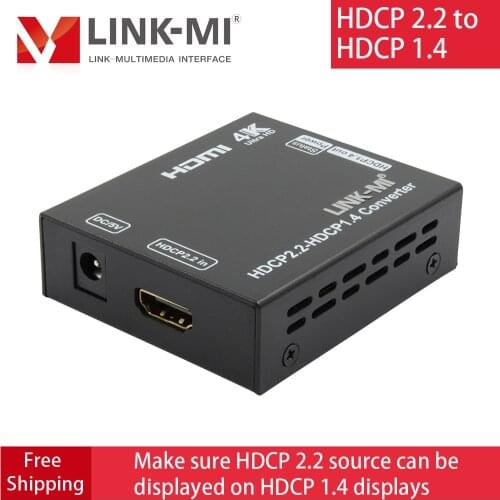 LINK-MI HDCP 2.2 to 1.4 Converter HDMI to HDMI YUV 4:2:0 UHD 4Kx2K Video Format Up to 1080p/4K /3D Video HDCP 2.2 to HDCP 1.4