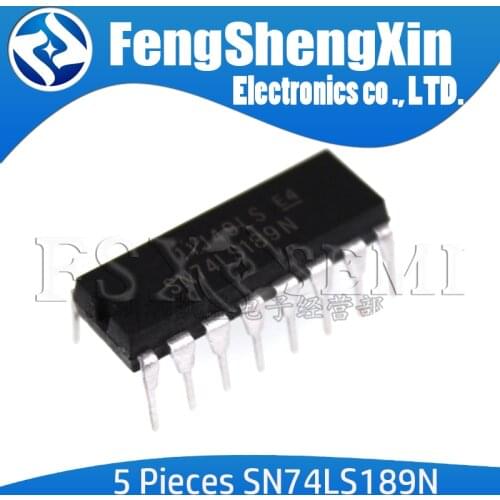 5PCS SN74LS189AN DIP16 HD74LS189P 74LS189 DIP-16 SN74LS189 DIP SN74LS189N logic chip