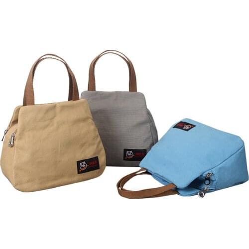 Fashion Women Shoulder Bag Canvas Shopping Bags Multifunction Portable Female Handbag Large Capacity Messenger Bag Durable Solid