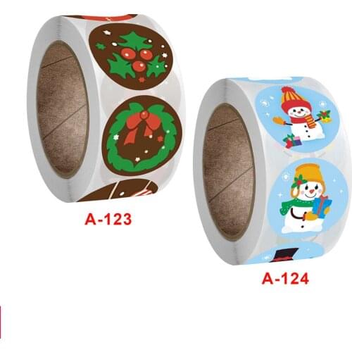 Dophee 500pcs Christmas Stickers For Kids Seal Labels Sticker Cute Pattern Cartoon Reward Sticker Children Toys Gift