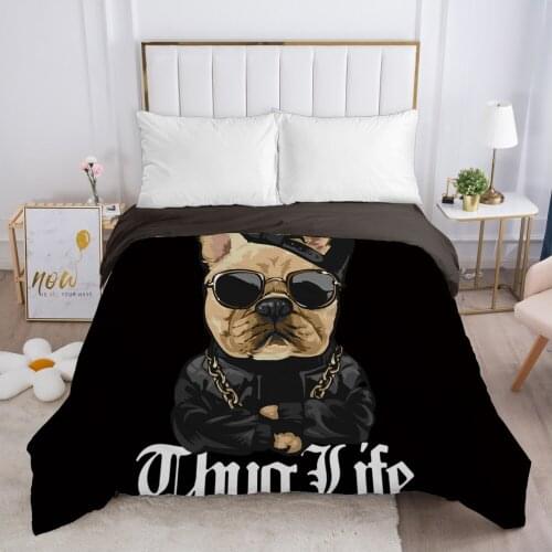 Duvet cover Quilt/Blanket/Comfortable Case Luxury Bedding 140x200 150x200 240x220 240x260 for Home 3D Print animal Sunglasses