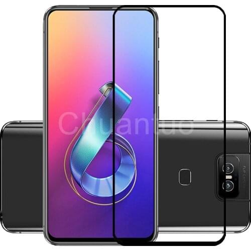 Full Coverage Screen Protectors For Asus Zenfone 6 6Z ZS630KL Scratch Proof Protective Film Tempered Glass