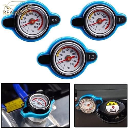 Reamocea D1 SPEC Thermostatic Gauge Radiator Cap Tank Cover Temperature Water Gauge With Utility Safe 0.9 Bar/1.1 Bar/1.3 Bar