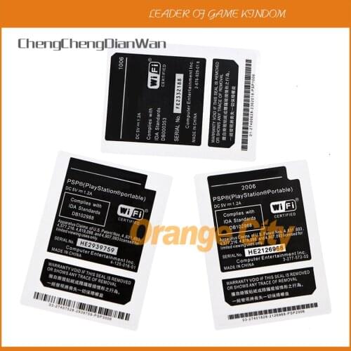 30pcs for PSP1000 2000 3000 Shell Sticker Shell Battery Warehouse Label Warranty Label Bar Code Sticker US/JP/HK Version