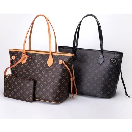 Shoulder bags and purse sets for women 2021 new luxury tote mahjong leather designer big shopper shopping handbags fashion retro