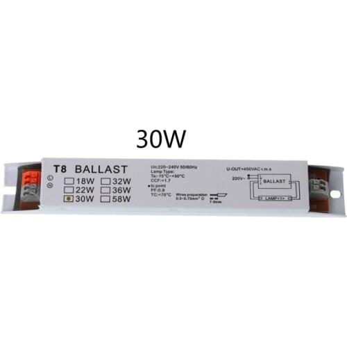 T8 220-240V AC 2x30W Wide Voltage Electronic Ballast Fluorescent Lamp Ballasts QX2E