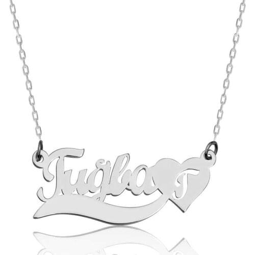 Tevuli 925 Sterling Silver Personalized Is Love Necklace