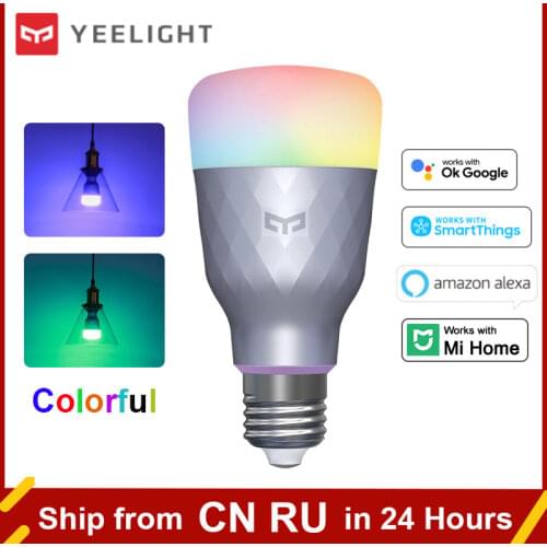 2020 New Yeelight 1SE E27 6W RGBW AC 100 - 240V Smart LED Bulb Remote Control Smart LED Light Colorful Temperature Voice Control