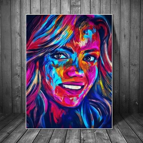 Woman Abstract Canvas Painting Wall Art Print Graffiti Picture Decorative Abstract Women Painting Living Room Home Decoration