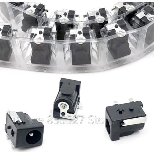100pcs/lot SMD Patch DC005 DC-050 4pin 5.5-2.1 DC socket SMD welding plate 5.5*2.1mm
