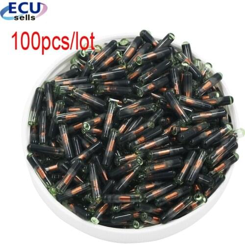 100PCS X New Virgin Blank glass Transponder Chip T6 ID48 transponder chip (After market)