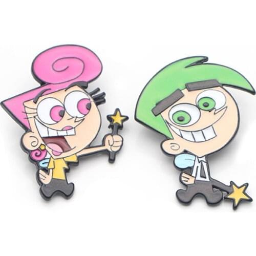 12pcs/ Kawaii Brooches Zinc Alloy Pins medal Cartoon Cute insignia For backpack bag decoration Badges E0599