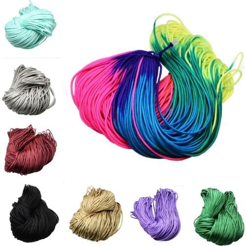 2mm 4mm about 100m/bundle Random Rock Climbing Ropes Thread Cord for Jewelry Making DIY Beadwork Colorful Nylon Cords