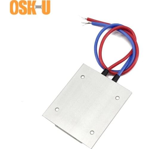 2PCS 50x44x6mm PTC Heater Element 220/12V Thermostatic PTC Heater Plate 270/60 Celsius Degree Heating Element for Coffeemaker