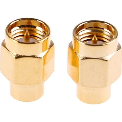 2pcs 2W 6GHz 50 Ohm SMA Male RF Coaxial Termination Dummy Load Gold Plated Cap Connectors Accessories