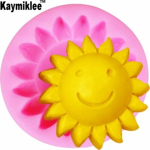 Kaymiklee M864 3D Sunflower Silicone Soap Mold Baking Forms Sugarcraft Gumpaste Fondant Cake Decoration Tools
