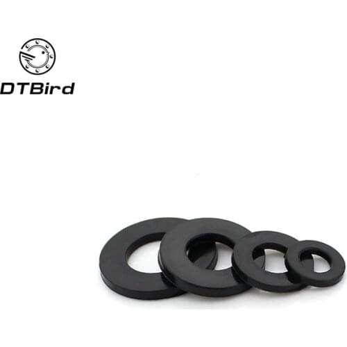 500pcs/lot M3*6*1 M3 black plastic nylon flat washer gasket