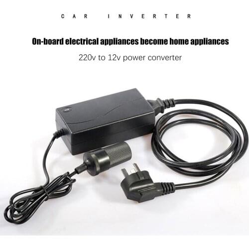 Convenient AC To DC 220V 12V 5A Car Lighter Socket Converter Charger Switch Adapter 60W Car Cigarette Adapter