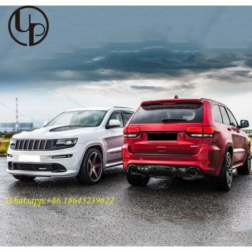Grand Cherokee car bumpers to SRT8 design body kits conversion 2011-2018y Grand Cherokee facelift bonnet bumper