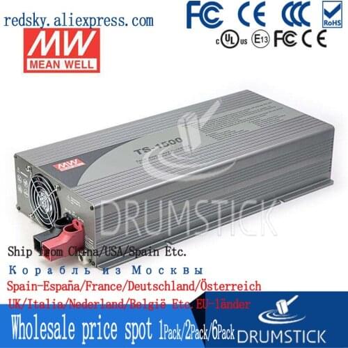 Patriotic MEAN WELL TS-1500-248B EUROPE Standard 230V meanwell TS-1500 1500W True Sine Wave DC-AC Power Inverter