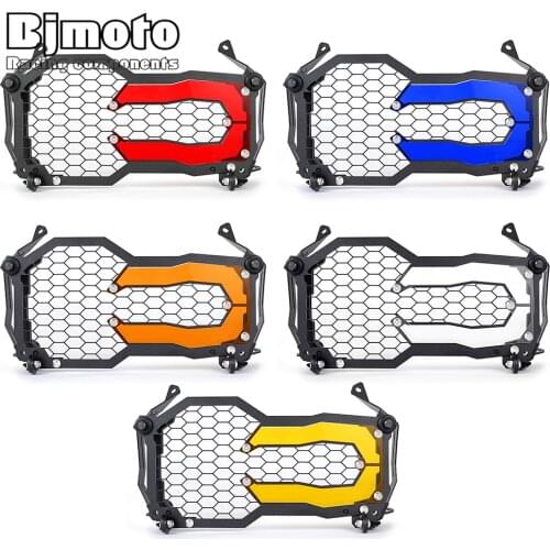 BJMOTO Motorcycle Grille Headlight Cover For BMW R1200GS LC /ADV 2014 - 2020 R1250GS Front Light Protector Head Lamp Guard