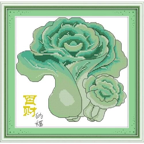 Blessings in cabbage cross stitch kit 14ct 11ct print canvas stitching embroidery DIY handmade needlework