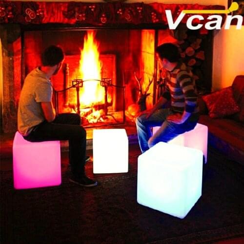 16" Big LED Cube Light Furniture