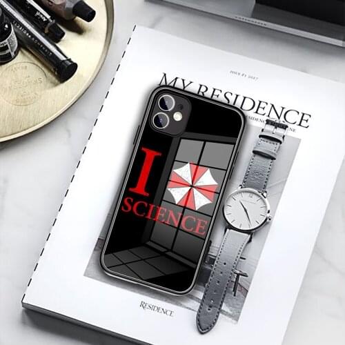 Umbrella Corporation logo Phone Case Tempered Glass For iPhone 11 12Pro Max MiniXR XS MAX 8 X 7 6S 6 Plus SE 2020 case