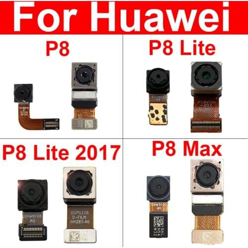 Front Rear Camera For Huawei P9 Lite 2017 Honor 8 Lite Small Facing&Big Main Camera Flex Cable For Huawei P8 Lite 2017
