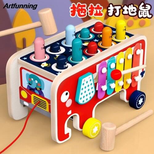 Artfunning Hamster game toys for young children to benefit intelligence and brain baby percussion toys free Shipping
