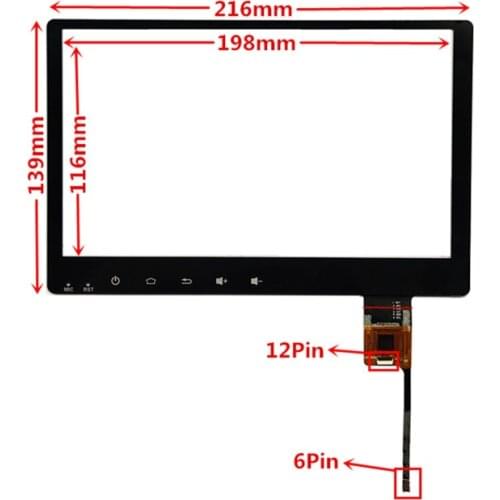 JST-051-090 Capacitive Universal Digitizer for KIA KX5 Car DVD GPS navigation multimedia Touchscreen panel Glass