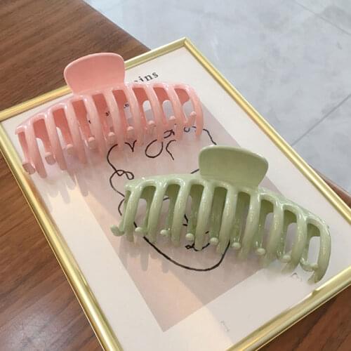 Hot Sale Solid Color Hair Clip Claw Clip Large Barrette Crab Hair Claw Bath Clip Ponytail Clip Women Girl Hair Accessories Gift