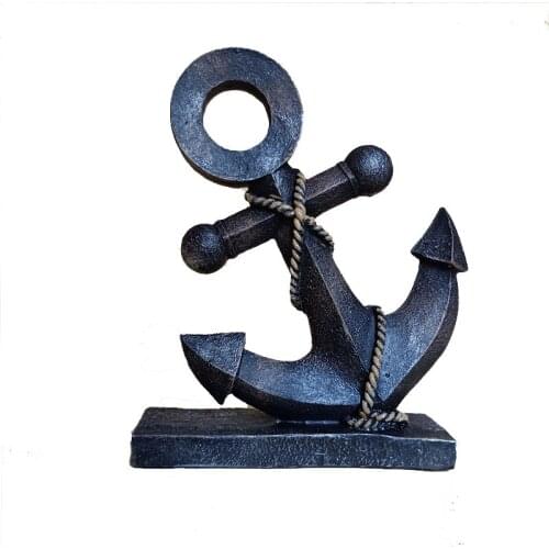 Boat Anchor Resin Retro Vintage Decoration Accessories Cafe Bar Cabinet Party Ornaments Craft Gift industrial Style Living Room