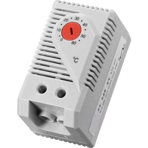 Mechanical Thermostat, KTO011 0-60Celsius Adjustable Compact Normally Close(N.C) Temperature Controller Switch,Red