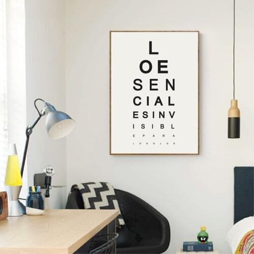 Letters Poster Wall Different Size Still Life Canvas Painting Wall Art Home Decoration for Living Room and Bedroom Frameless