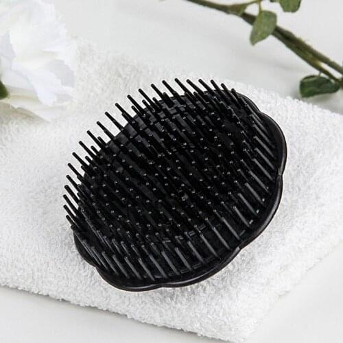 1Pcs Silicone Shampoo Brush Round Hair Washing Comb Scalp Head Massage Hairbrush Non-Slip Shower Brush Comb Bathroom Accessories
