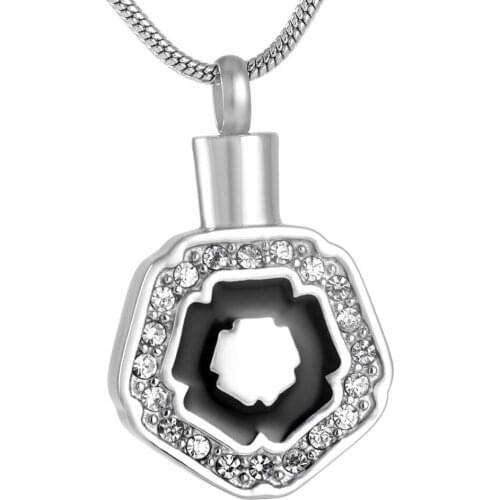 MJD9147 Discount !!! Big Sale 50% Off Crystal Geometric Shape Pet Memorial Pendant Necklace (Pendant only)