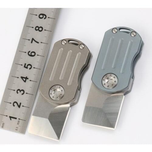 Folding Mini Knife S35VN Steel Blade Titanium Handle Flipper EDC Tools Outdoor Camping Survival Knives Pocket Keychain