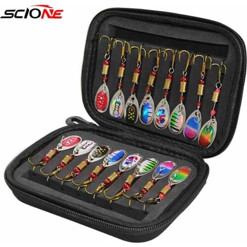 Lure Sequin Hook Bag Rotating Composite Sequin Hook Set Small Bag External Bag Fishing Gear Set Bag Fishing Accessories X611G