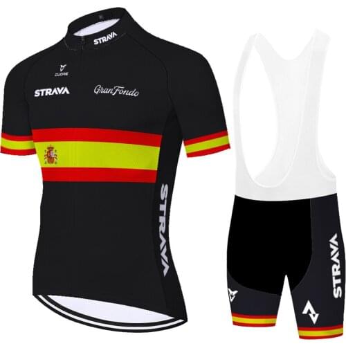 2020 STRAVA cycling jersey set men Summer Mountain Bike Clothing Pro Bicycle Cycling Jersey Sportswear ropa ciclista
