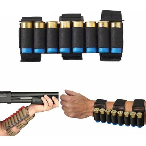 Outdoor Tactical Shot Gun Ammo Holder Arm Bag Hunting CS Field Equipment Accessories Airsoft Bullet Bag