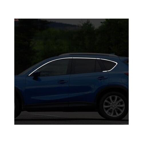 High-quality stainless steel Car window trim Anti-scratch protection Car styling For Mazda CX-5 2013-2015