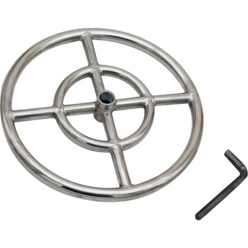 EARTH STAR 12 INCHES 304 Stainless Steel Propane Fire pit Ring Burner